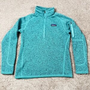 Patagonia | Women’s Quarter Zip Fleece Pullover | Teal | Size Small
